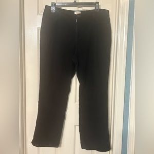 Talbots Corduroy Pants black straight legs size 18